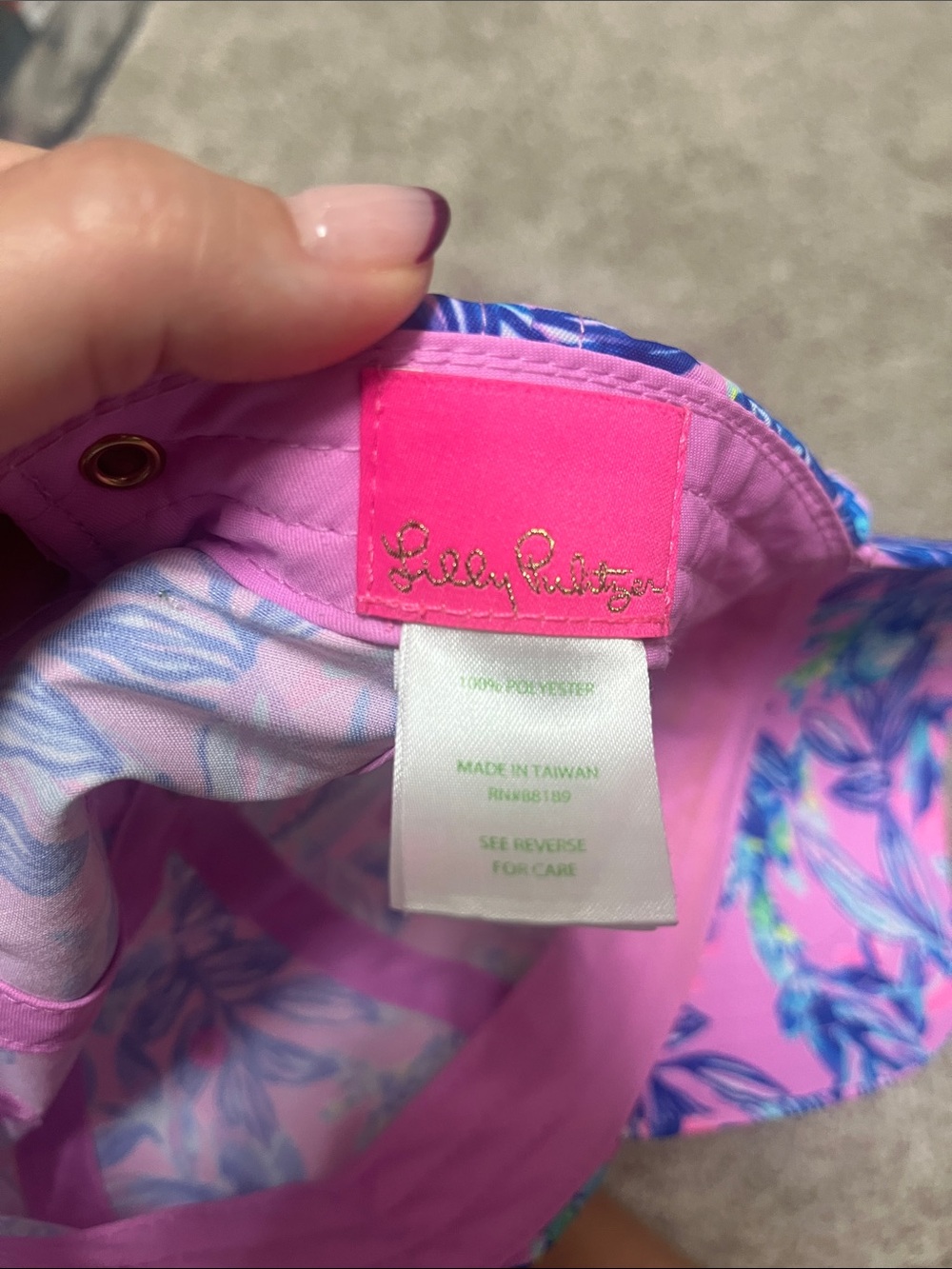 Lily Pulitzer women’s ball cap - Picture 3 of 3